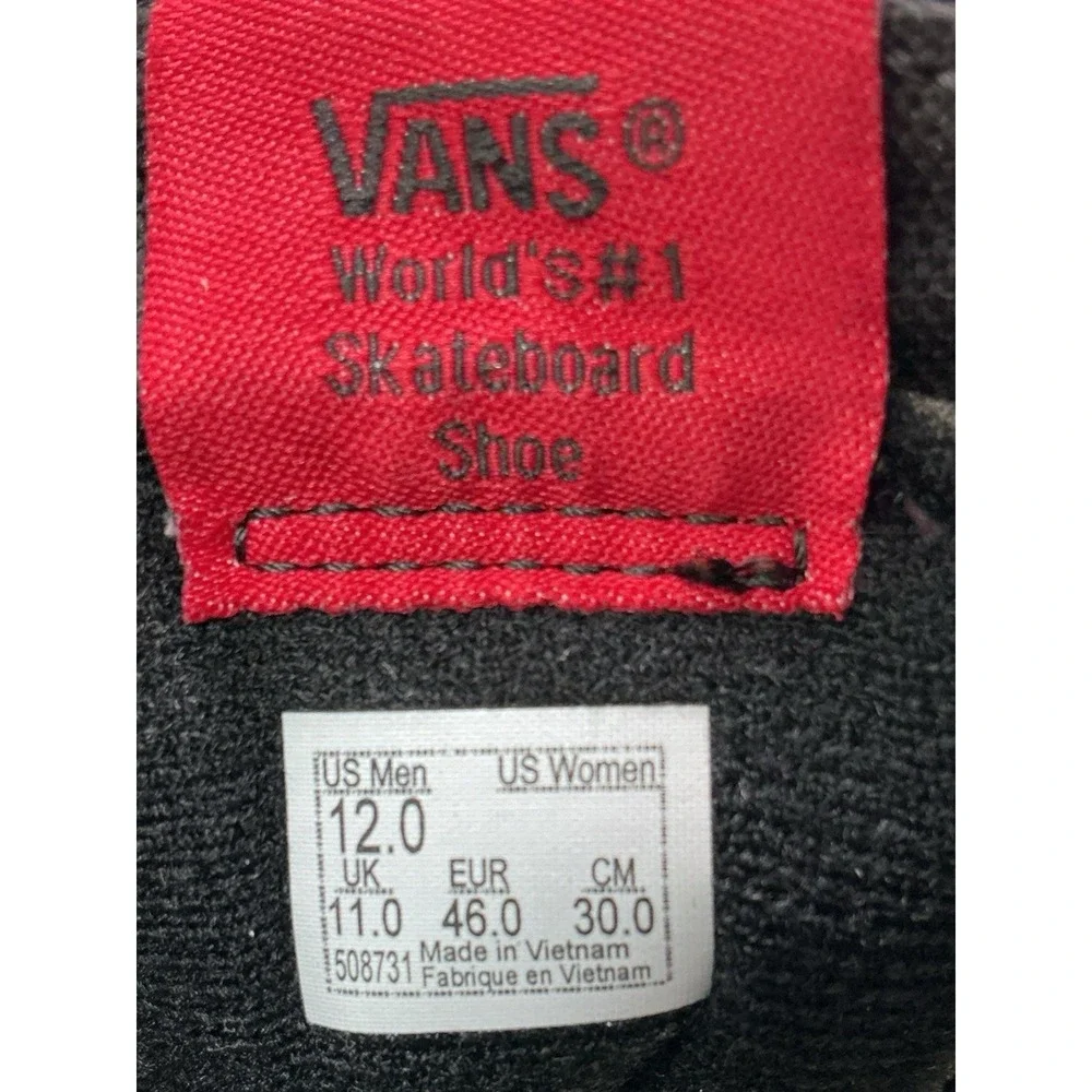 Vans Sk8-Hi Black/Black High Top VN000D5IBKA Men Size 12